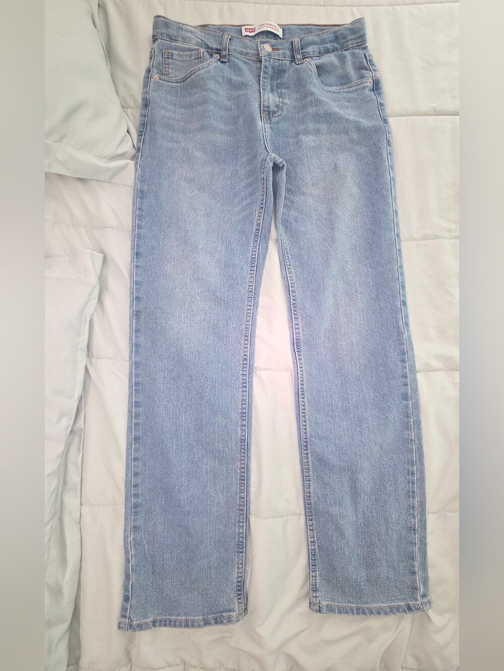 Levi's Light Blue Straight Leg Jeans
